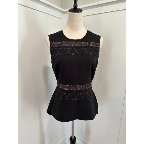 BCBG MaxAzria Peplum Blouse Size S - Picture 1 of 5